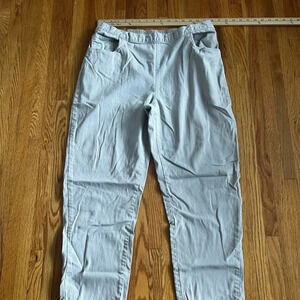 Beige straight leg pants